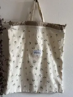 花柄コットンエコバッグ Le petit ensemble