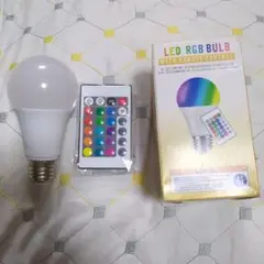 LED RGB BULB リモコン付き 2個