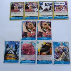 ワンピースカード 頂上決戦 青デッキセット
レアセットです。