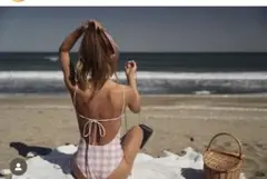 【Salty×SEAswim 】LサイズPink Check ワンピース