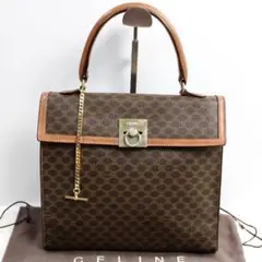 ✨美品✨オールドセリーヌ CELINE マカダム ガンチーニ ハンドバッグ