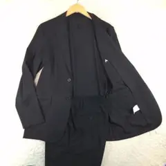 洗える　ゼロプレッシャースーツ　洋服の青山　ストレッチ　ジャケットM　パンツL