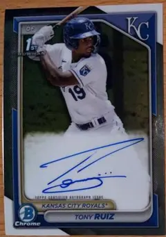 TONY RUIZ TOPPS BOWMAN CHROME RC AUTO