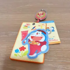 USJ ユニバ ドラえもん のび太の絵世界物語 リール付きパスケース