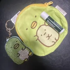 すみっコぐらし ぺんぎん? キーホルダーとポーチセット　ラインストーン
