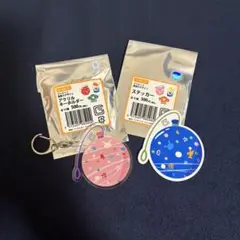 ジャビット夏祭りデザインアクリルキーホルダーとステッカーセット