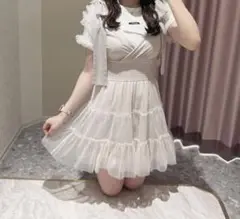 AnMille シフォン キャミワンピース