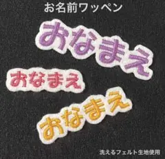 お名前ワッペン　ひらがなカタカナ