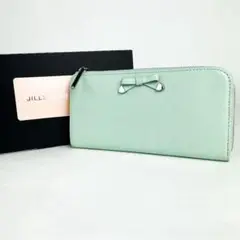 新品 展示品 ジルスチュアート 長財布 財布 レディース j7 水色 Lジップ