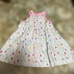 昭和レトロ 花柄ノースリーブワンピース 105 わたしのワンピース風