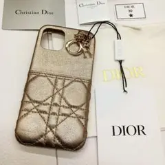 タグ付✨ クリスチャン ディオールiPhone12 ケース カナージュ ゴールド