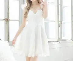 JEWELS ミニドレス キャバドレス ホワイト