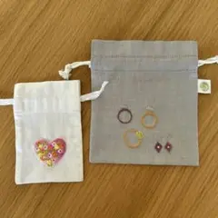 ベトナム刺繍　Ninh Khuong ポーチ2点