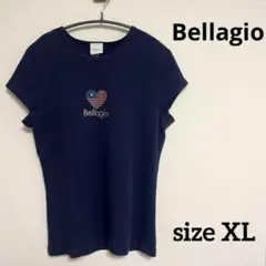 【Bellagio】 ベラージオ　Tシャツ(XL)ネイビー　USA製　ラスベガス