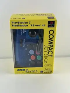 ほぼ新品 PS2 コンパクトジョイスティック コントローラー クリアブルー