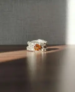 超希少 tomo_kishida brown quartz ring リング