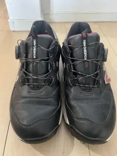 new balance 574 ゴルフシューズ 黒/赤 BOA