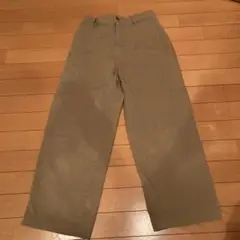 無印ワイドパンツベージュ Mサイズ