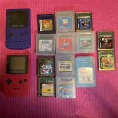 任天堂/Nintendo ゲーボーイカラー2台×ソフト13本 動作確認済み