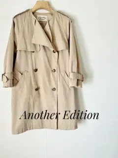 ☆Another Editionアナザーエディション/ノーカラートレンチコートM
