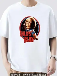 メンズ Tシャツ XL チャイルド・プレイ チャッキーホラー 映画