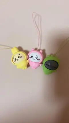 キャラクター型ストラップ 3点セット