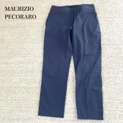 マウリツィオ イタリア製 テーパードパンツ 紺 ゆったり シンプル フォーマル