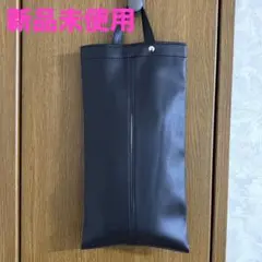 ティッシュケース 車吊り下げ 壁掛け 合皮 レザー 黒