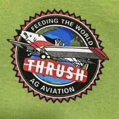 【GILDAN】THRUSH AG AVIATION航空機企業ロゴ