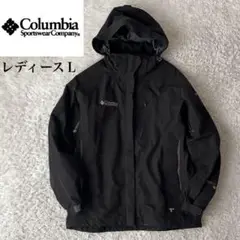 コロンビア マウンテンパーカー ゴアテックス 黒ブラック レディースL