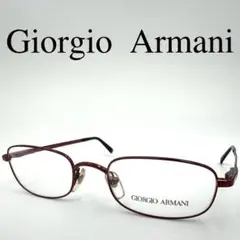 Giorgio Armani ジョルジオアルマーニ メガネ 度なし ボルドー系