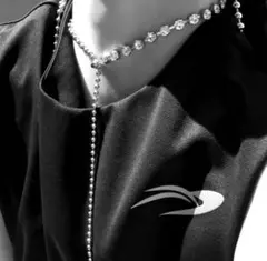 【Soierie】Ball chain stone necklace