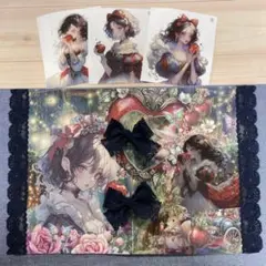 nene様 SnowWhite コラージュ帳 ハンドメイド ジャンクジャーナル
