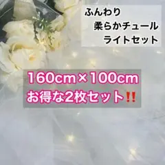 ソフトチュールライトセット【2m分】led3m30球❁⃘*.ウェルカムスペース