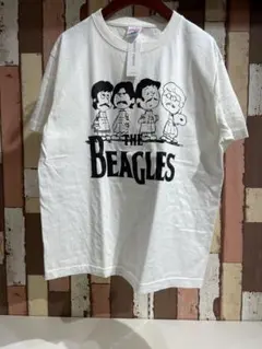 ピーナッツ パロディ BEAGLES Tシャツ WHT XL