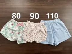 BabyGAP 80 90 110 ボトムス　ショートパンツ　3点セット　女の子
