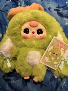 baby three 垂れ耳うさぎ ライトグリーン