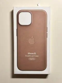 【新品・箱なし】純正 iPhone 15 ファインウーブンケース・トープ③