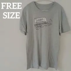 Tシャツ Boon Documented イラスト グレー シンプル 海外古着