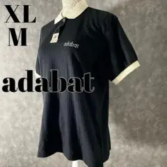 adabat ブラック ポロシャツ XL/M