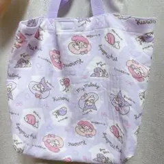 マイメロディ クロミ トートバッグ 布製 ラベンダー系 かわいい