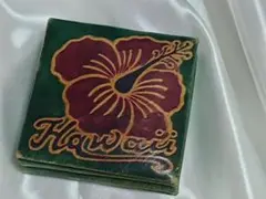 限定1点★ハワイ　ハイビスカス　レザー　革製品　コインケース　小銭入れ