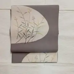 袋帯 秋草模様 染帯