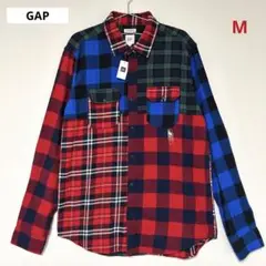【新品タグ付】【完売品】GAP ギャップ ネルシャツ ミックスチェック