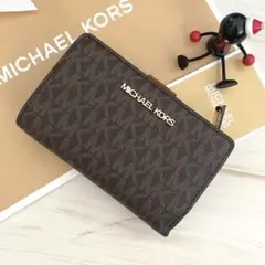 ★新品 MICHAEL KORS マイケルコース 折り財布 ブラウン