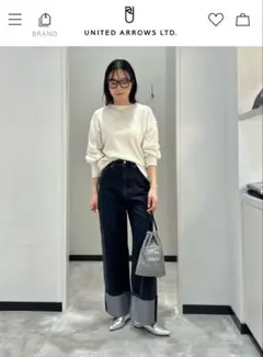 早いもの勝ち＜CITEN＞ソデギャザーワッフルロンT♡オフホワイト