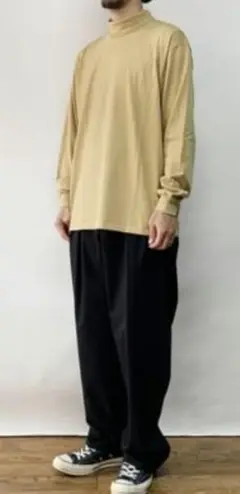オーラリー LUSTER PLAITING HINECK L/S TEE
