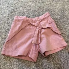ZARA girlリボン付きピンクキュロット　110サイズ