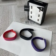 中古SONY SmartBand Wrist Strap S、Lサイズ3色セット