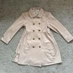 【美品】any FAM 薄ピンク キッズトレンチコート M 120-130